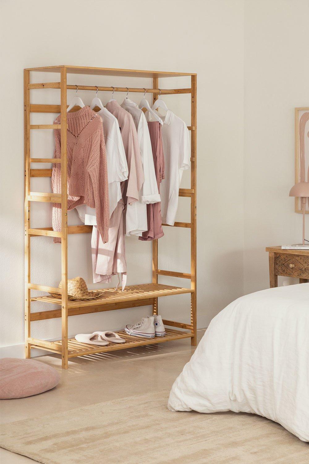 sklum Armario Abierto en Madera de Bambú Krauford