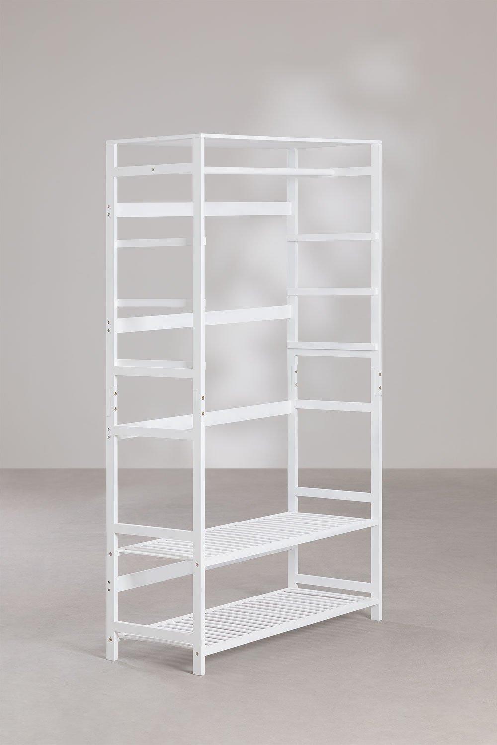 Sklum Armoire Ouverte En Bois De Bambou Krauford