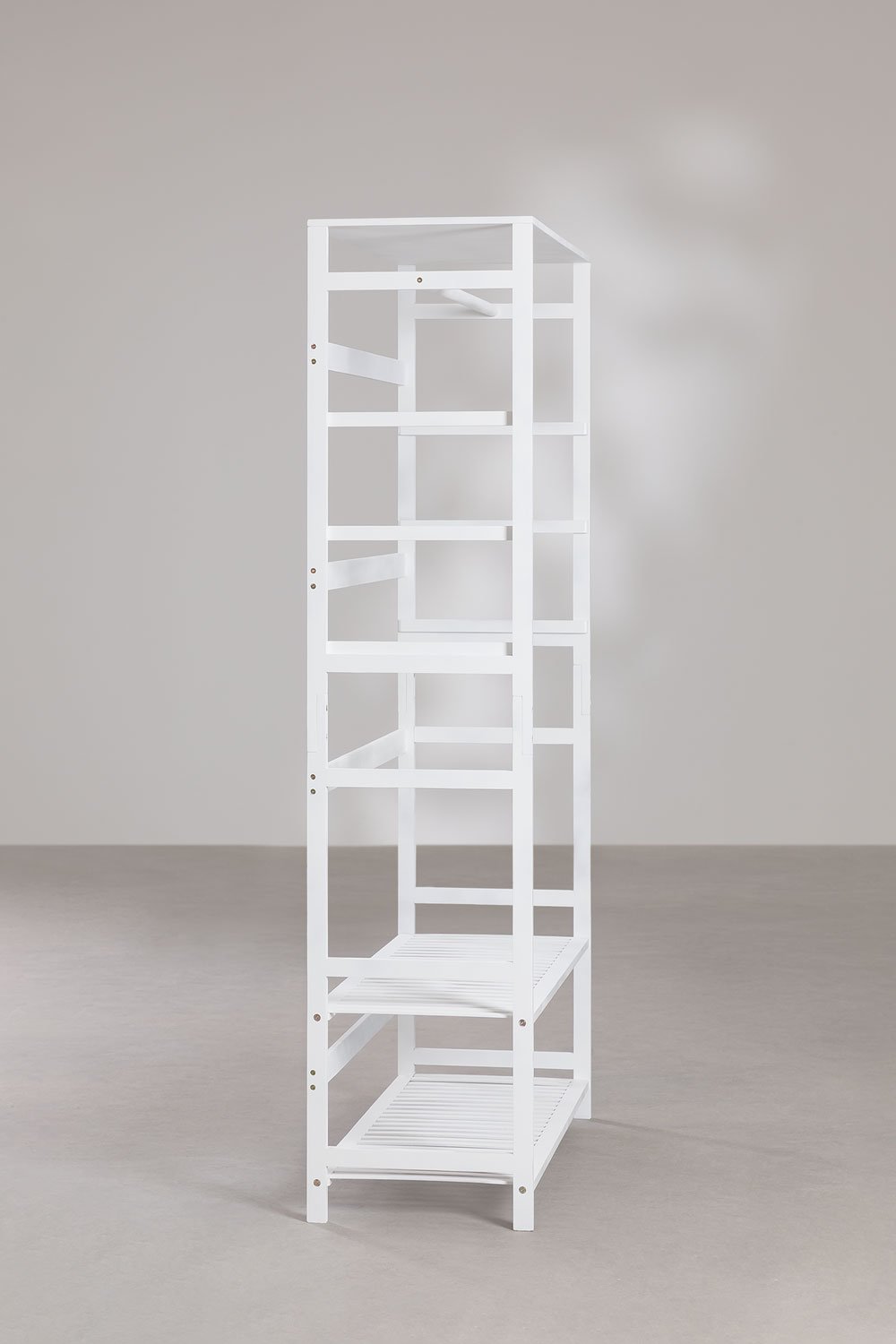 Sklum Armoire Ouverte En Bois De Bambou Krauford
