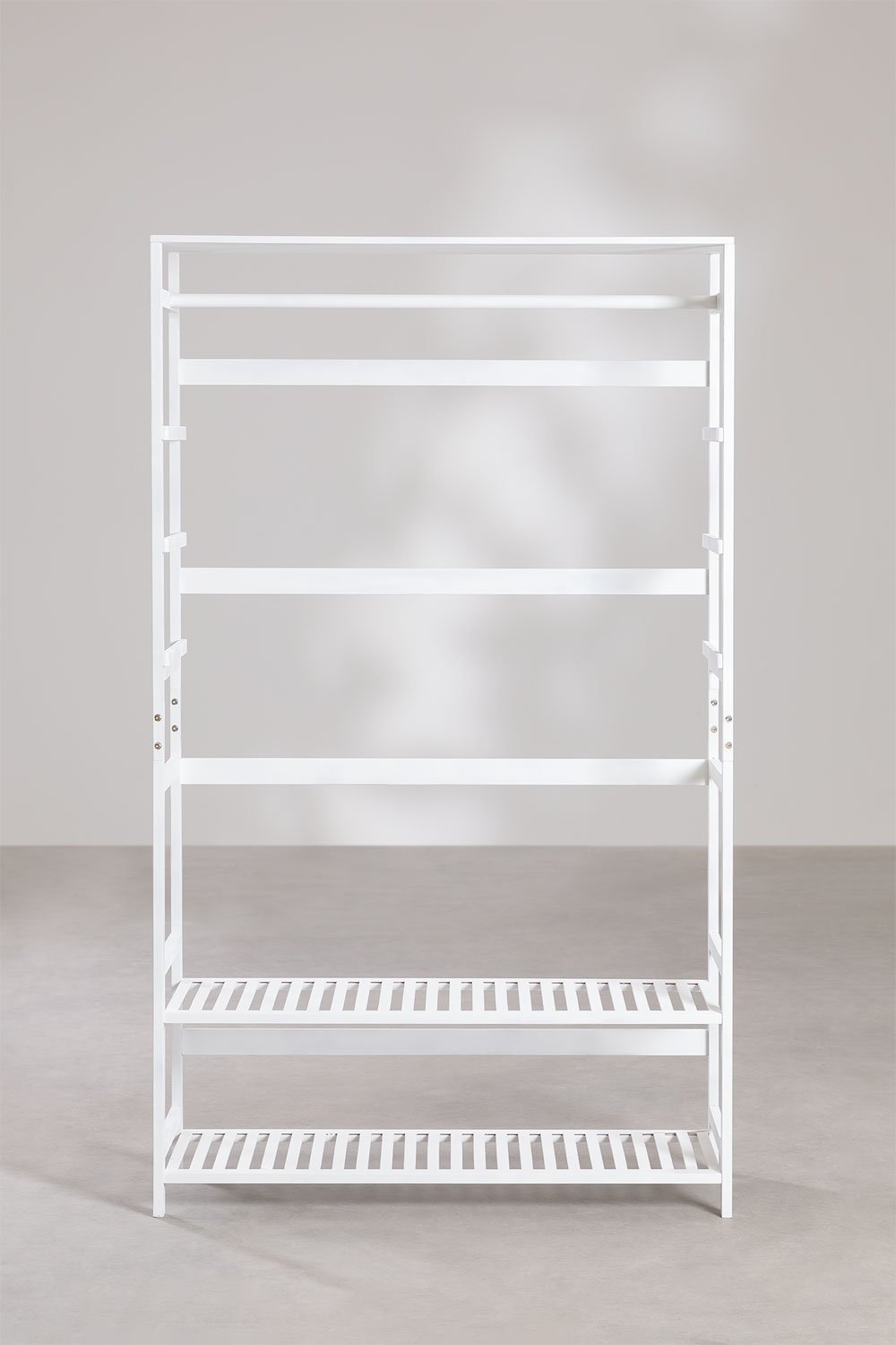Sklum Armoire Ouverte En Bois De Bambou Krauford