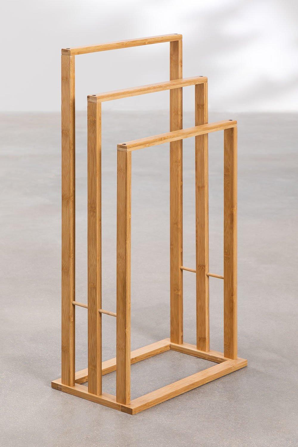 Sklum Bamboo Floor Towel Rack Heyki