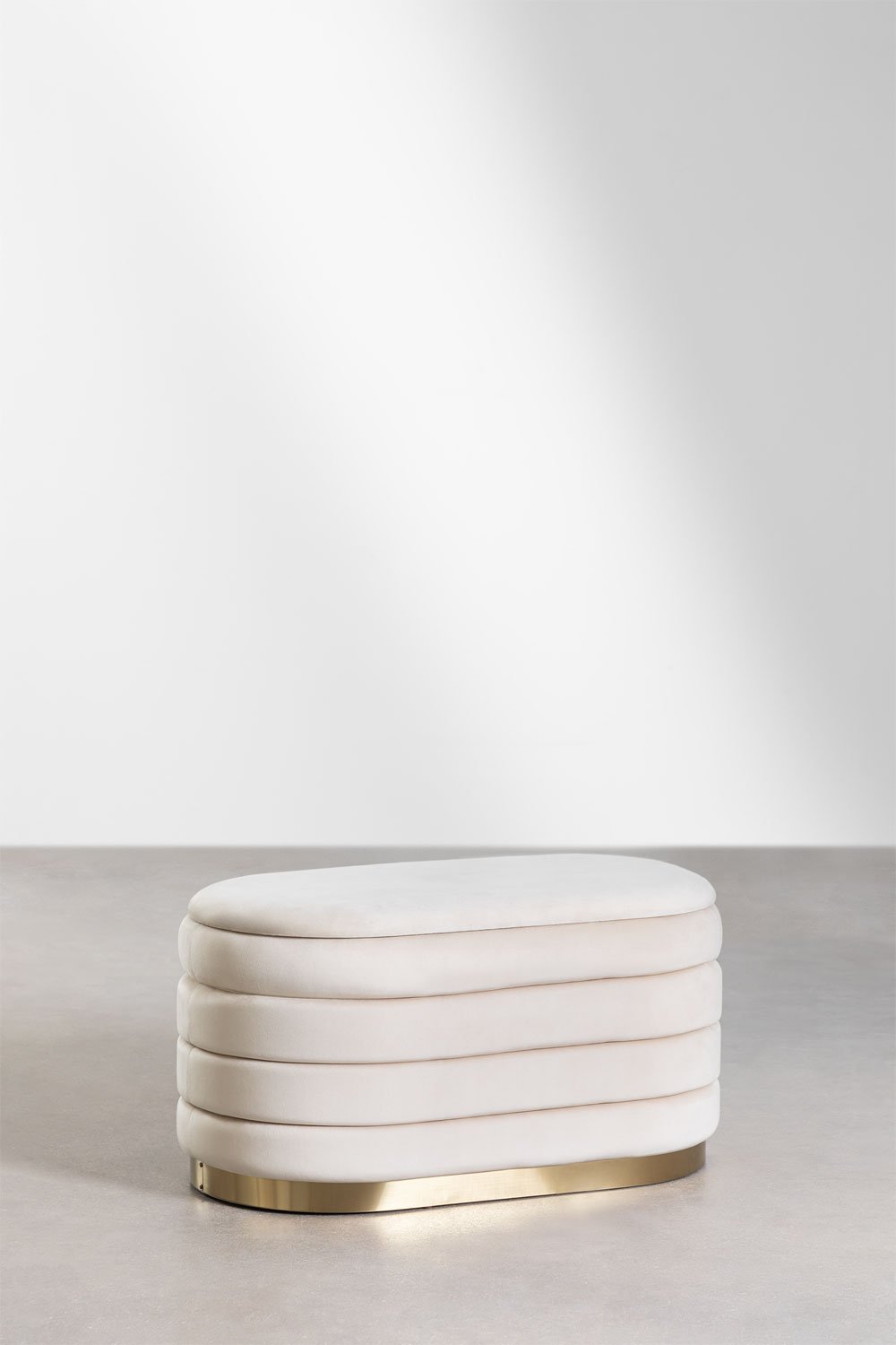 sklum Banc de rangement en velours Bradford