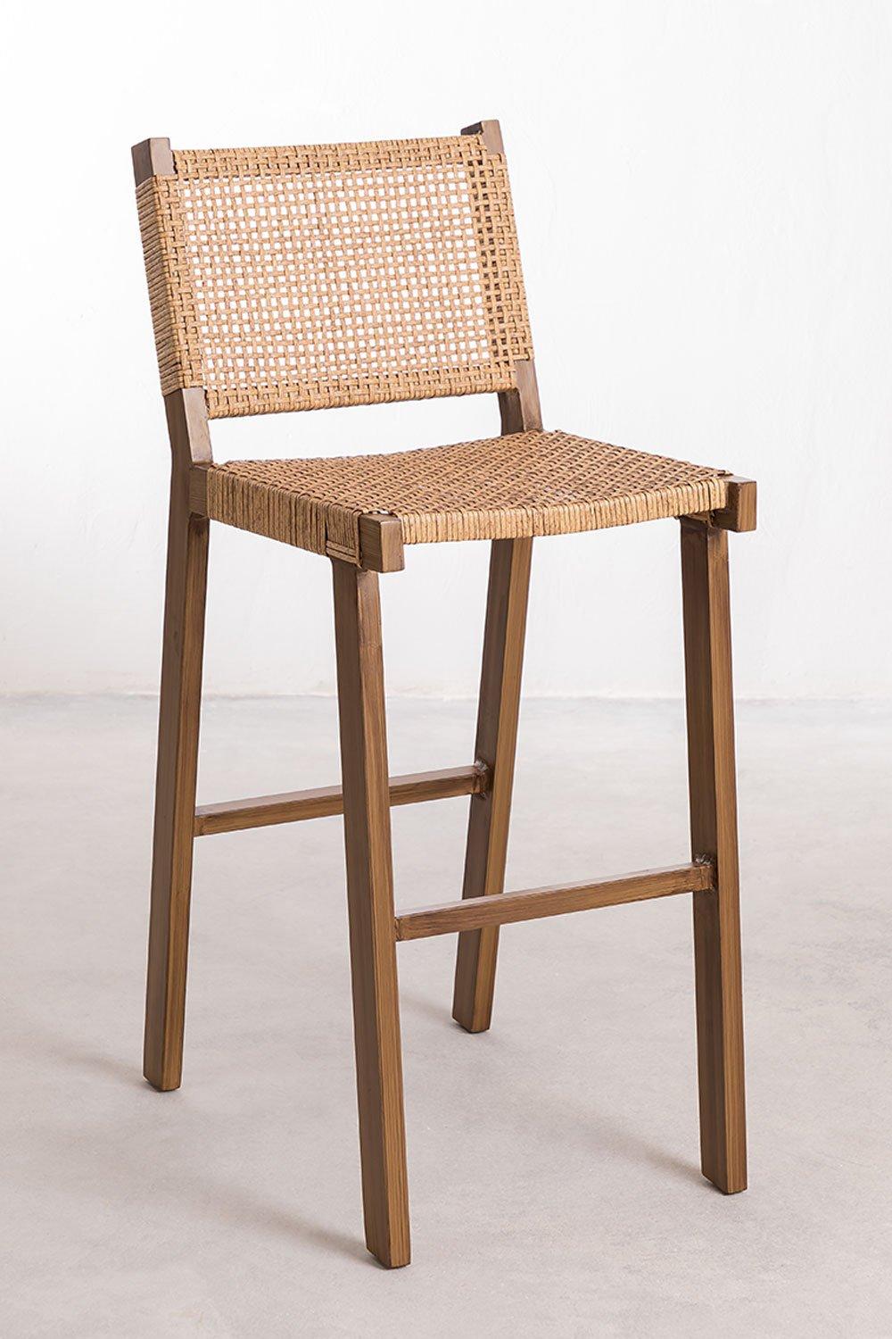 Sklum Banco Alto 74cm Em Vime Ori