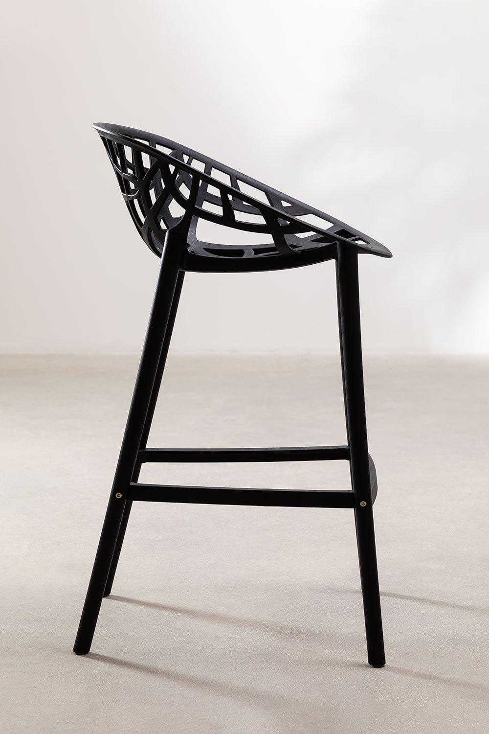 Sklum Banco Alto De Jardim 65cm Preto Ores