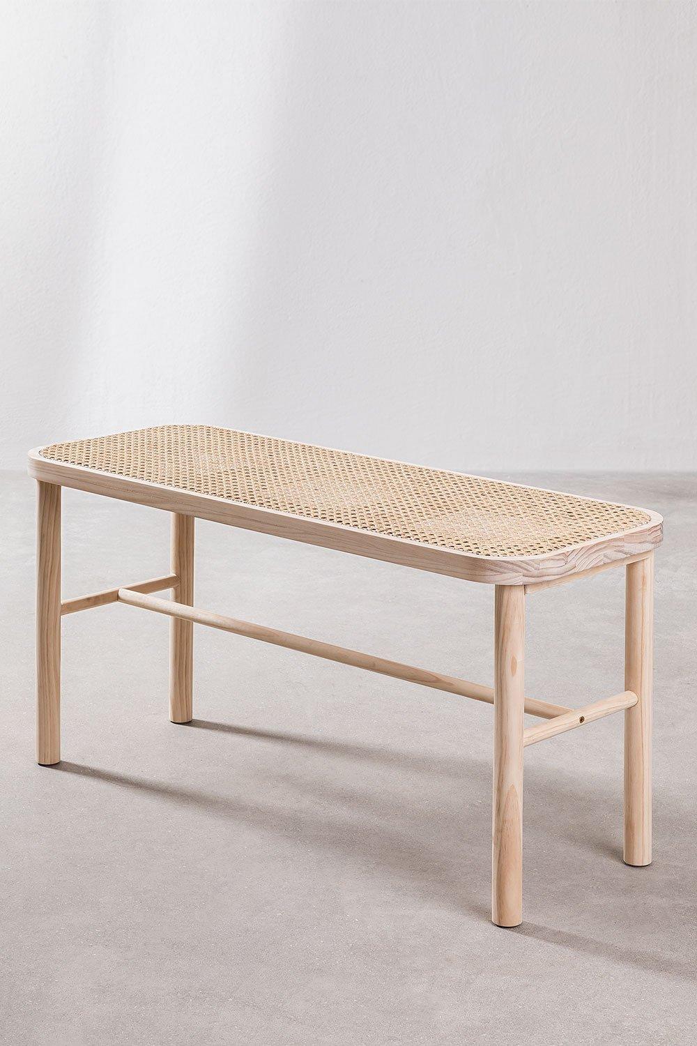 Sklum Banco En Ratán Y Madera Riolut