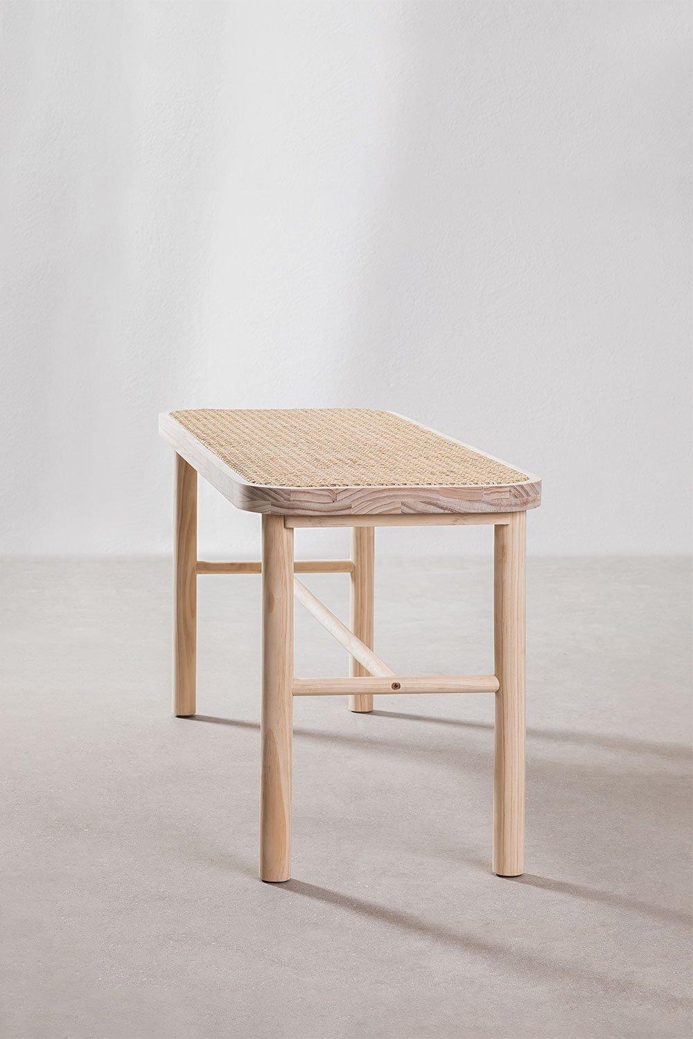 Sklum Banco En Ratán Y Madera Riolut