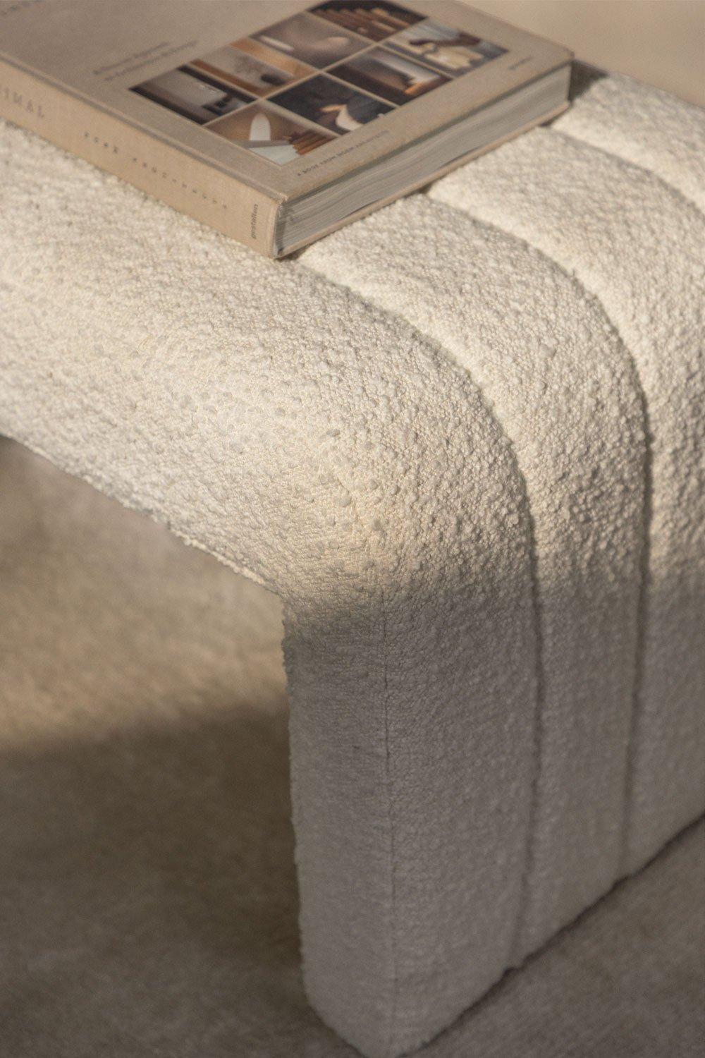 Sklum Banco En Tela Bouclé Vera