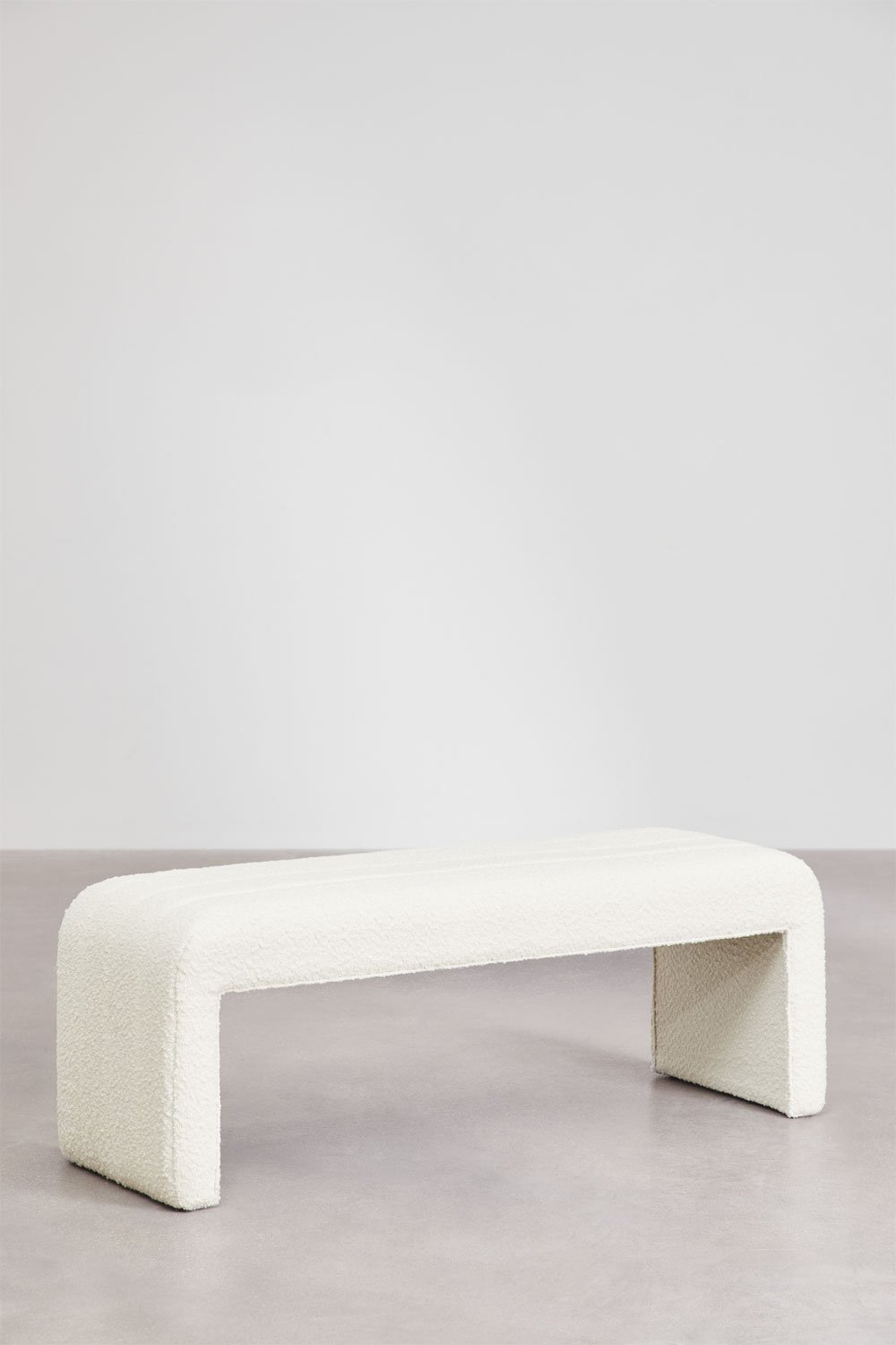 Sklum Banco En Tela Bouclé Vera