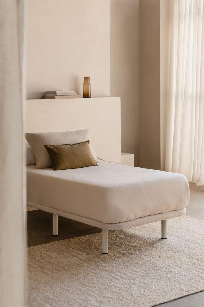 sklum Base de cama 3D para colchão 90x190cm Fomben