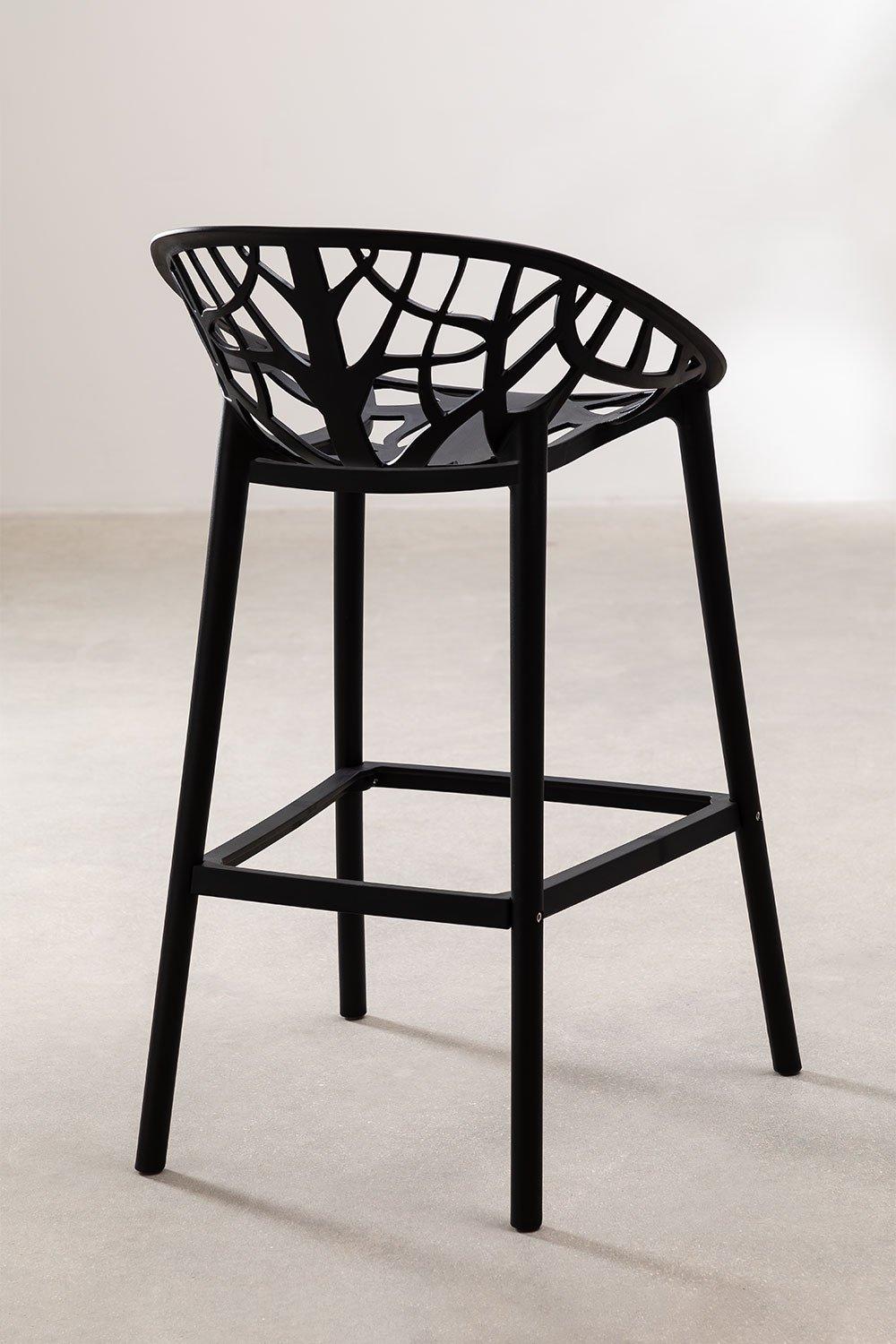 Sklum Black Garden High Stool 65cm Ores