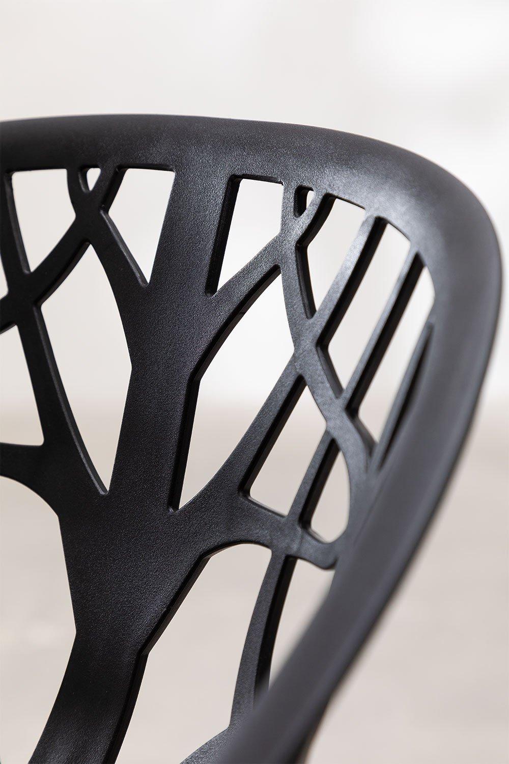 Sklum Black Garden High Stool 65cm Ores