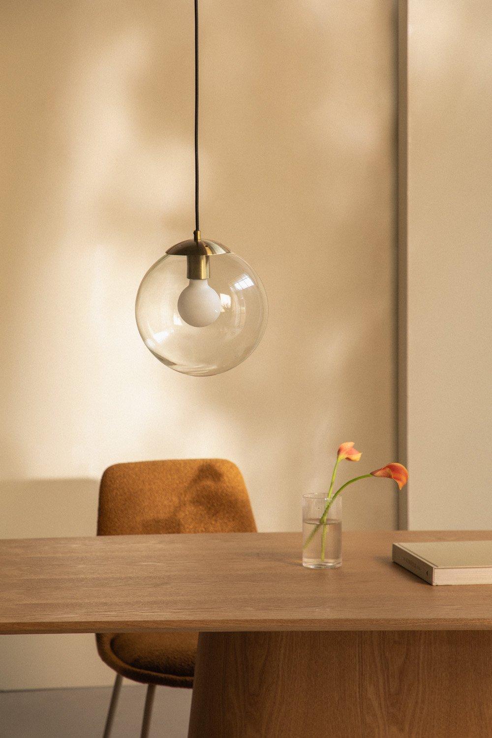sklum Boyi metal ceiling lamp with crystal ball