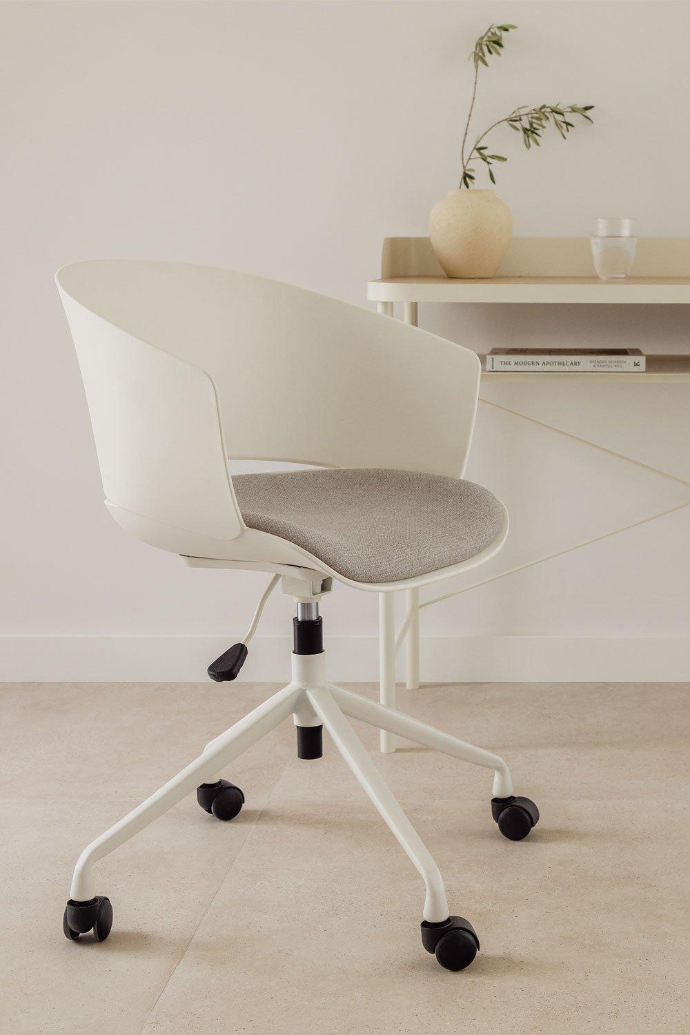sklum Cadeira de mesa Morgana com rodas