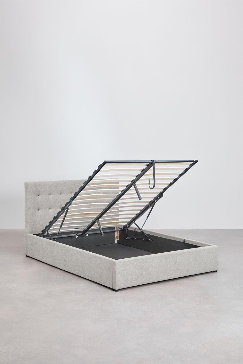 Sklum Cama Tapizada Con Canapé Abatible Abiel