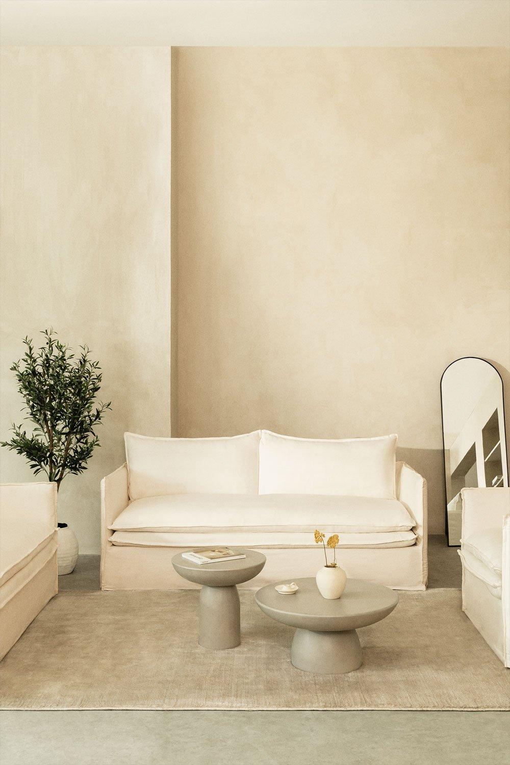 sklum Canapé 3 places en lin et coton Grace