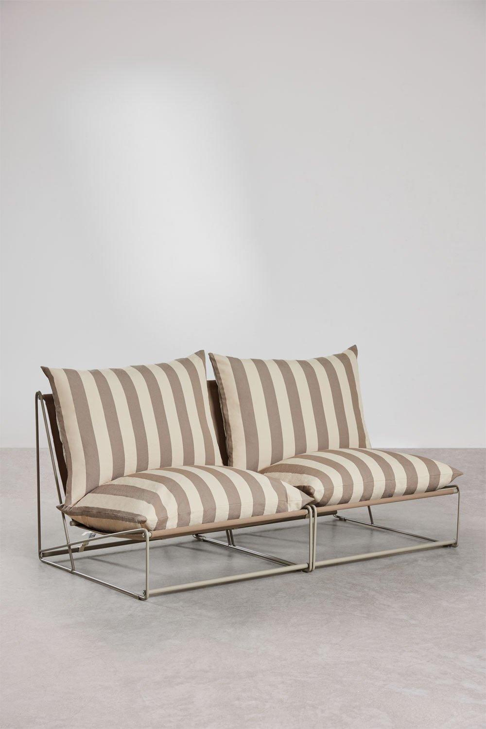 sklum Canapé de jardin modulable 2 pièces Amaro