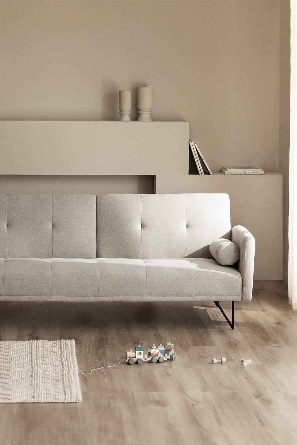 sklum Canapé Inclinable 3 Places en Tissu Jehrd