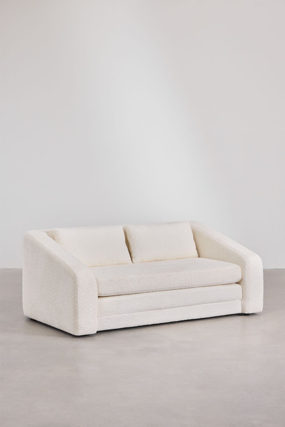 Sklum Canapé-lit 2 Places En Tissu Bouclé Dalila