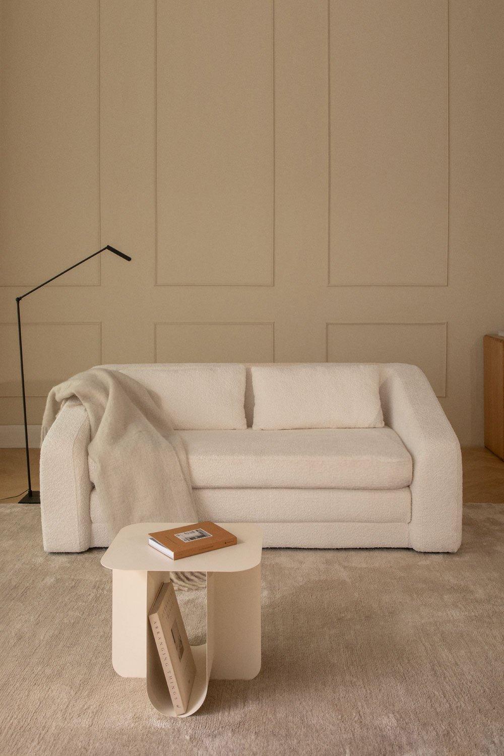 sklum Canapé-lit 2 places en tissu bouclé Dalila
