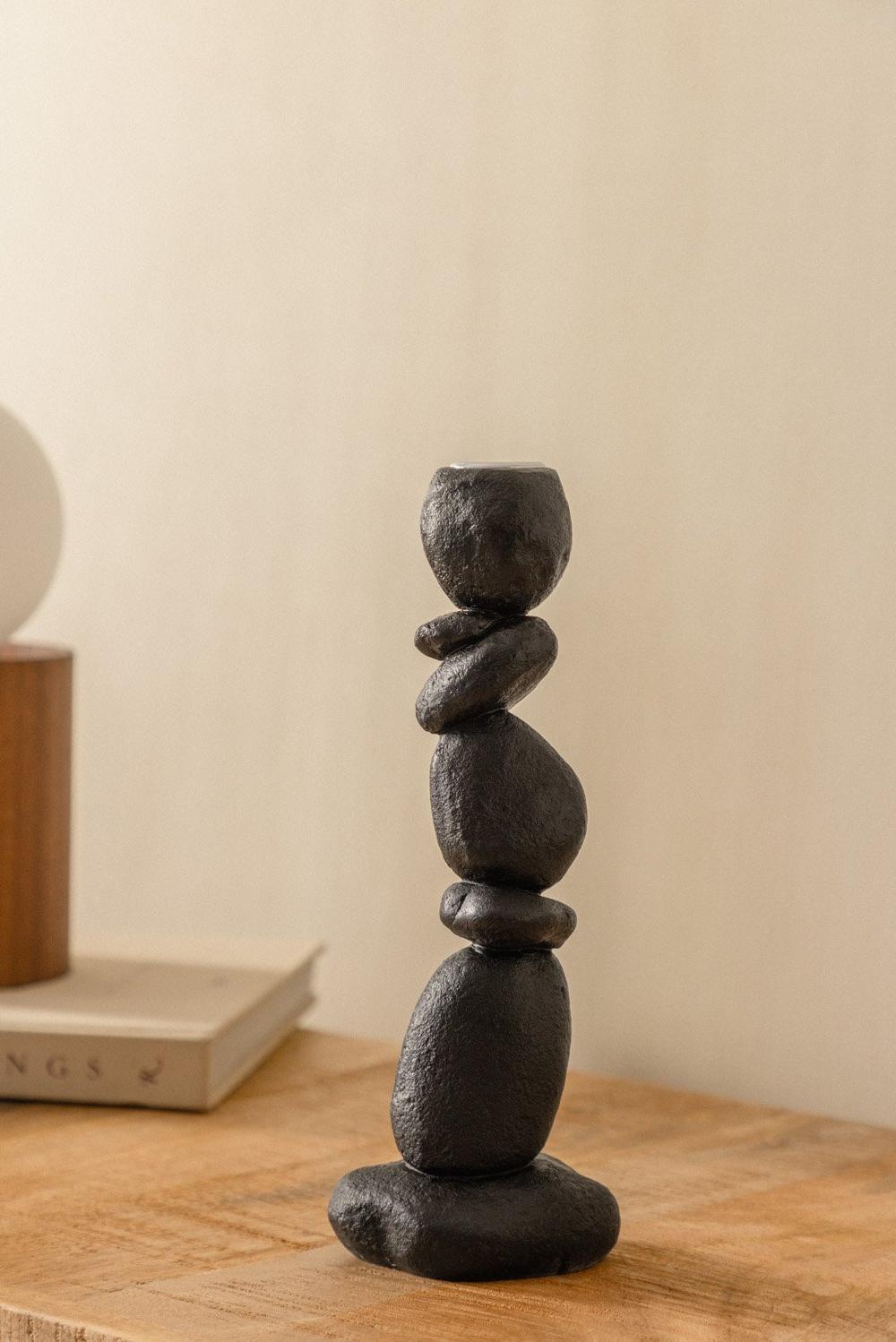 sklum Candelabro en resina Rostegui