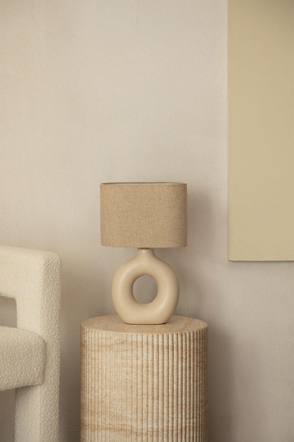 sklum Ceramiczna lampa stołowa Katy