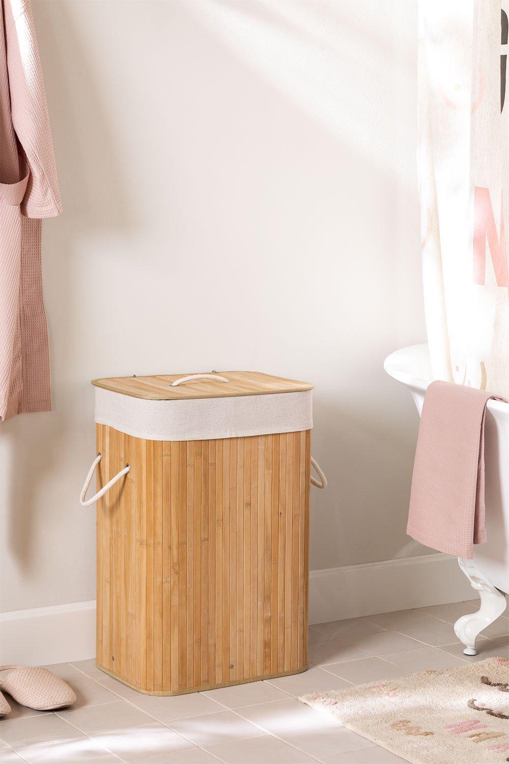 sklum Cesto para Ropa en Bambú Laia