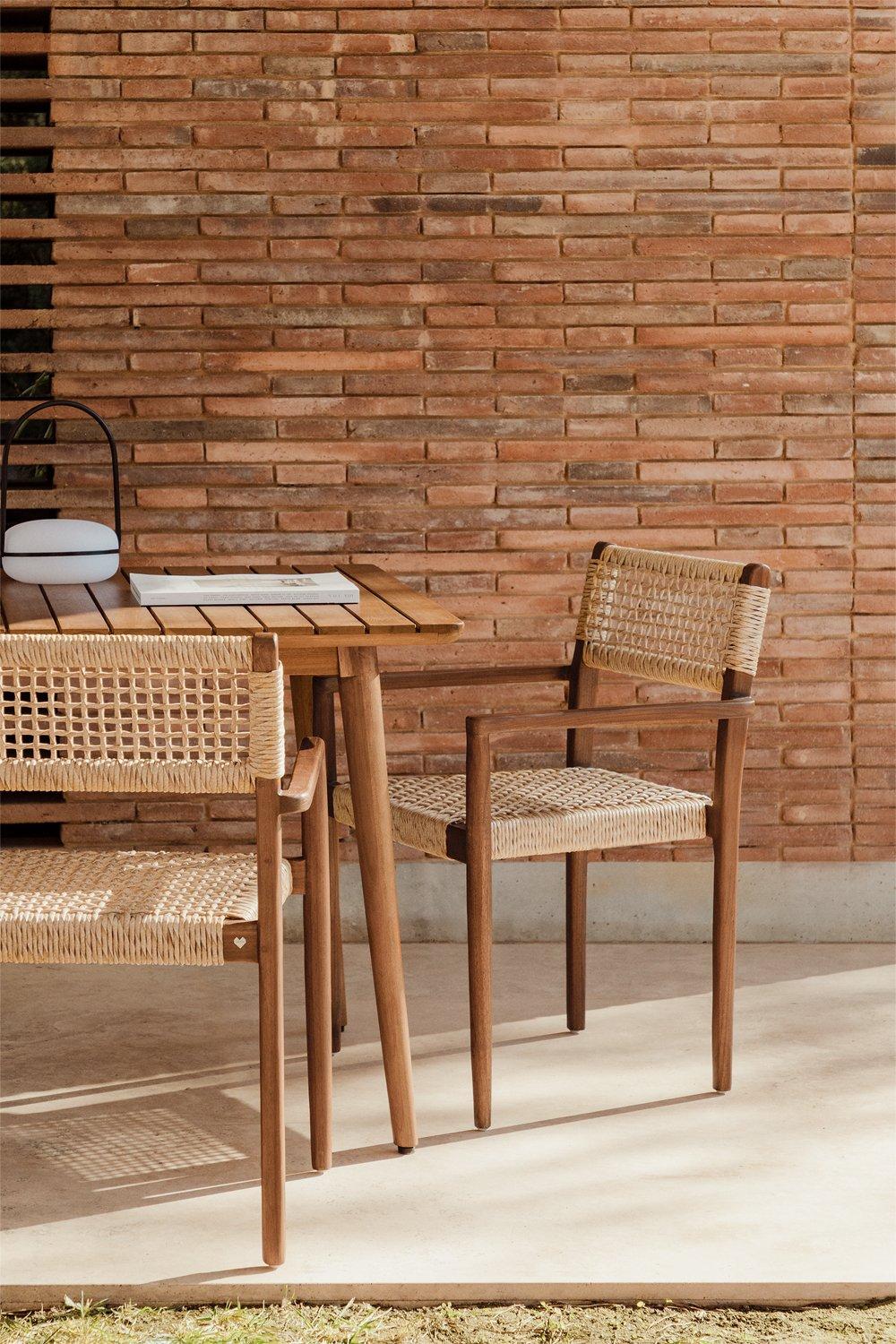 sklum Chaise de jardin en bois de teck Orebro