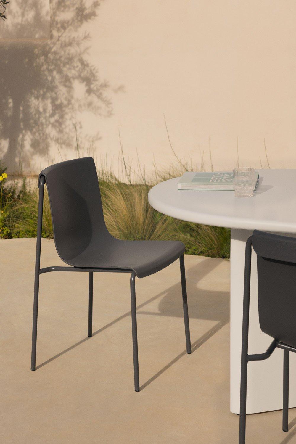 sklum Chaise de jardin en polypropylène Ismène