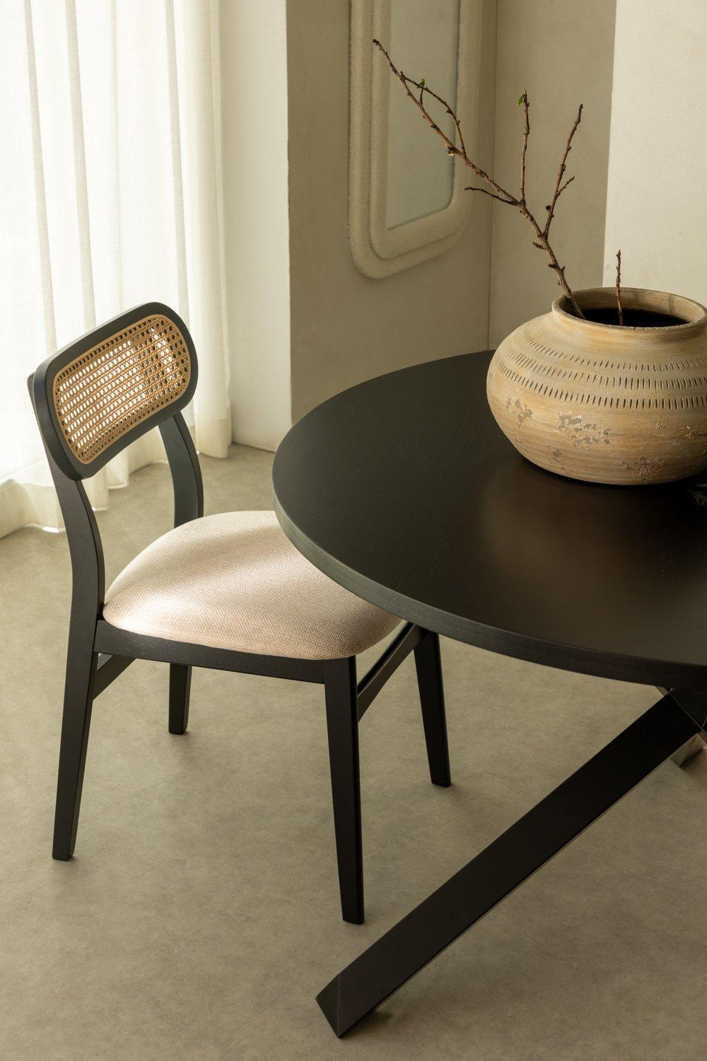 sklum Chaise de Salle à Manger en bois Leivel