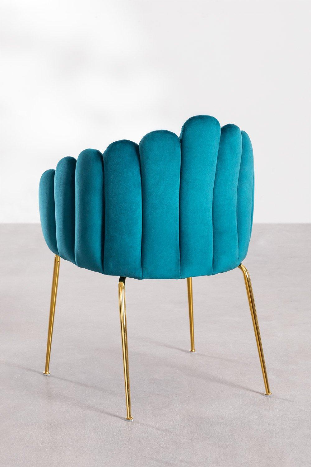 Sklum Chaise De Salle à Manger En Velours Markina