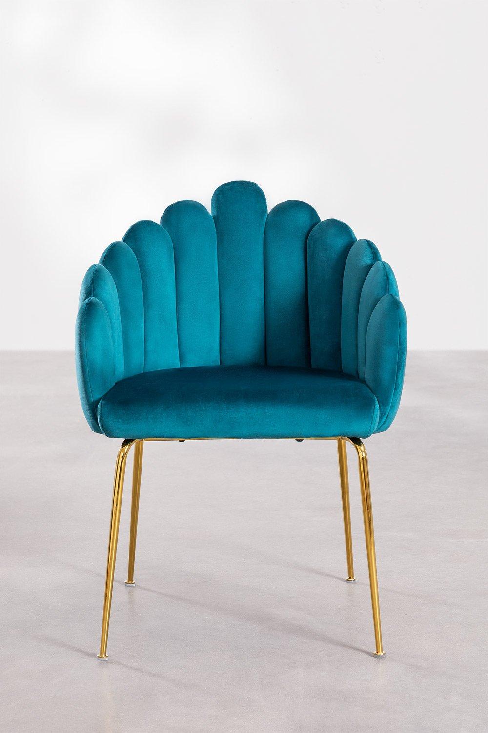 Sklum Chaise De Salle à Manger En Velours Markina