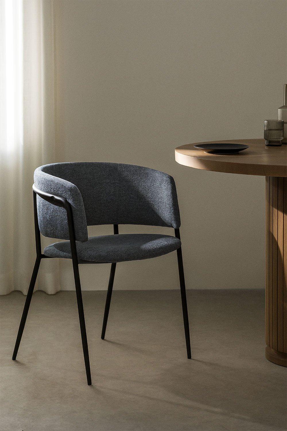 sklum Chaise de salle à manger rembourrée Nalon