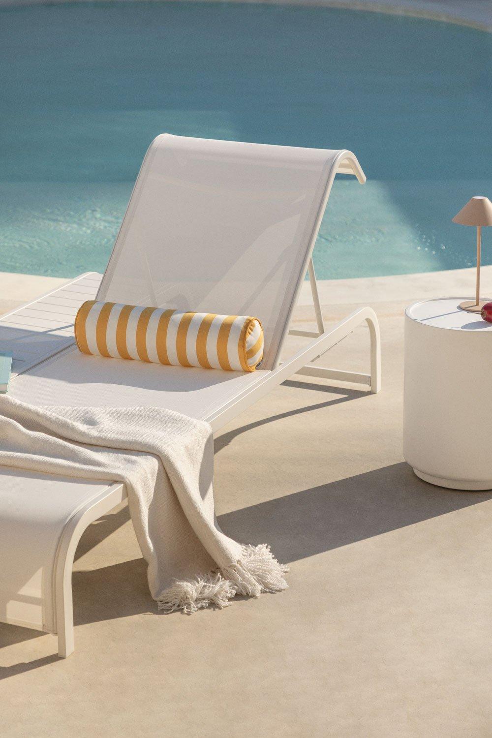 sklum Chaise longue inclinable en acier Marietta