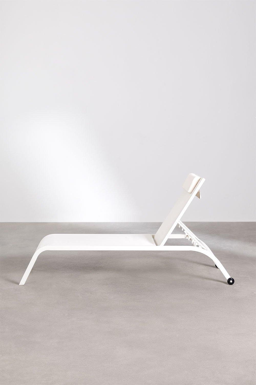Sklum Chaise Longue Inclinable Therys Avec Coussin