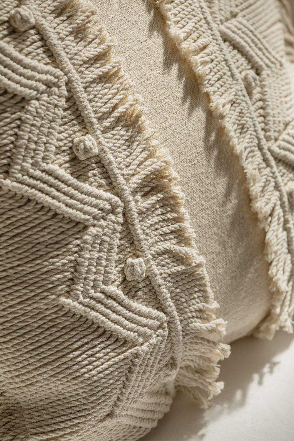 Sklum Cojín Cuadrado En Macramé Mirko