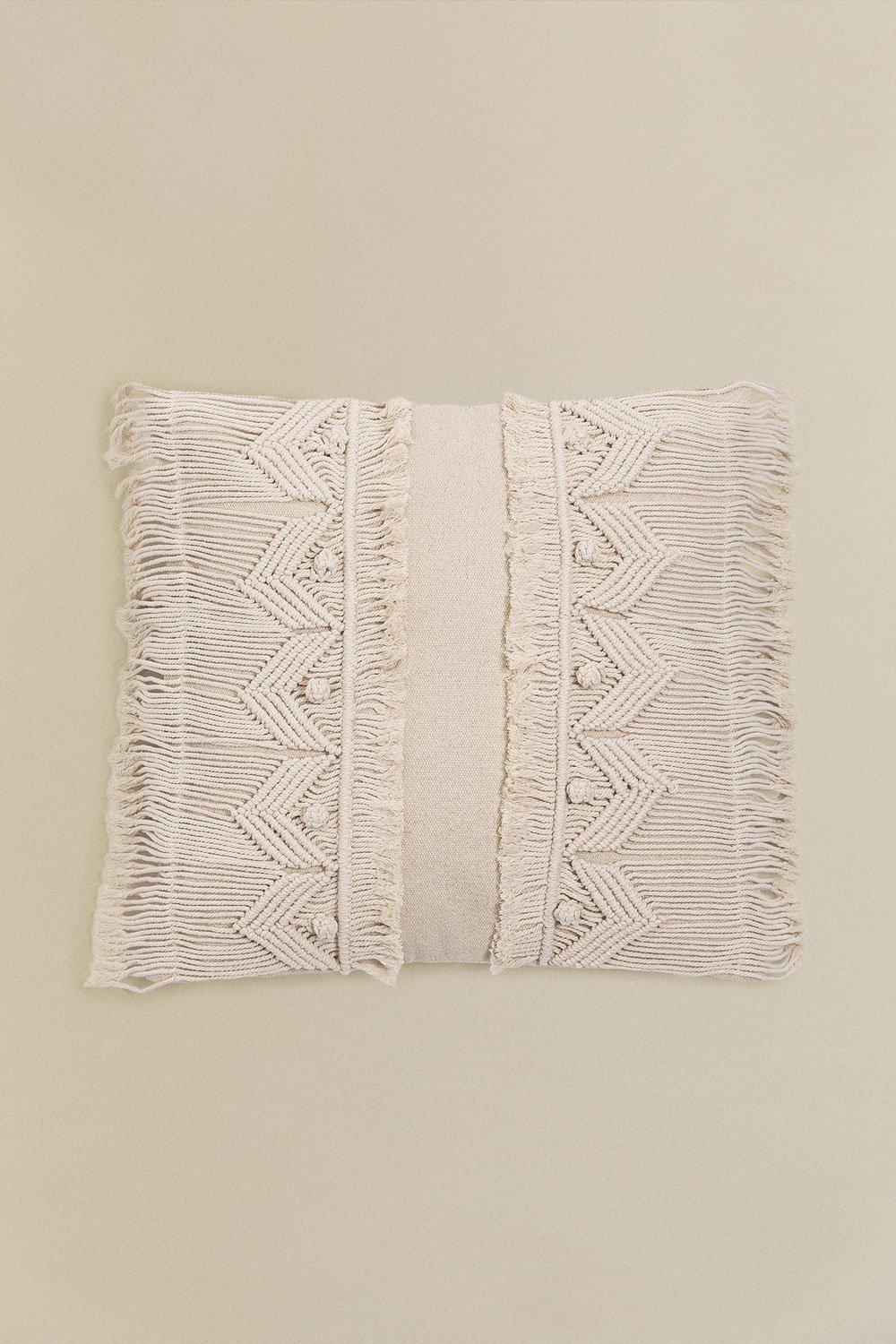 Sklum Cojín Cuadrado En Macramé Mirko