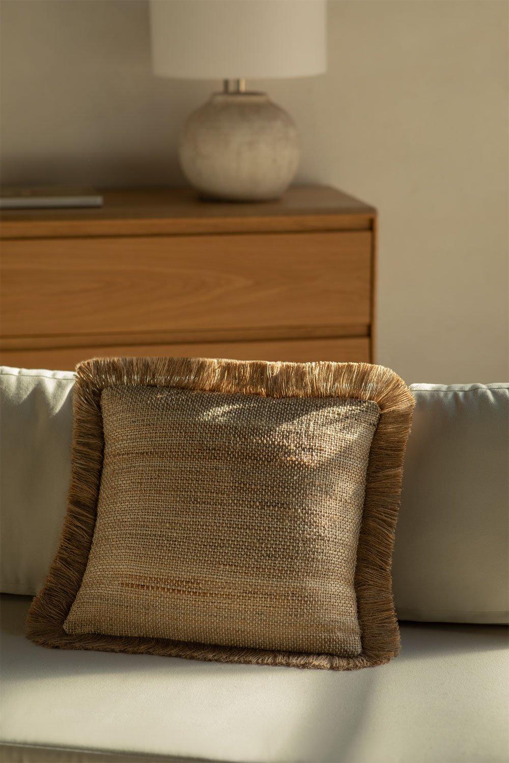 sklum Cojín Cuadrado en Yute (40x40 cm) Freitas