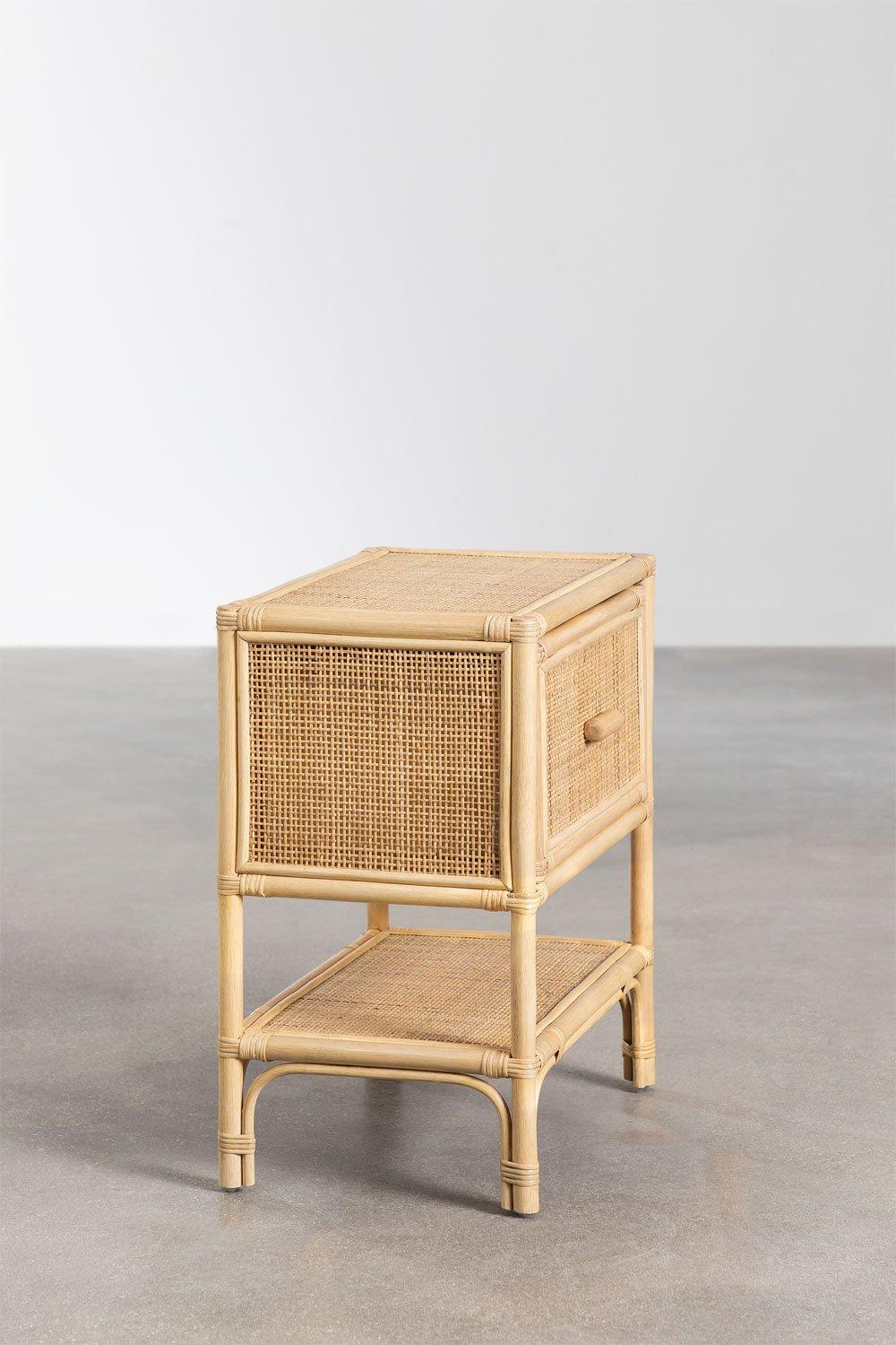 Sklum Comodino In Rattan Yivisc
