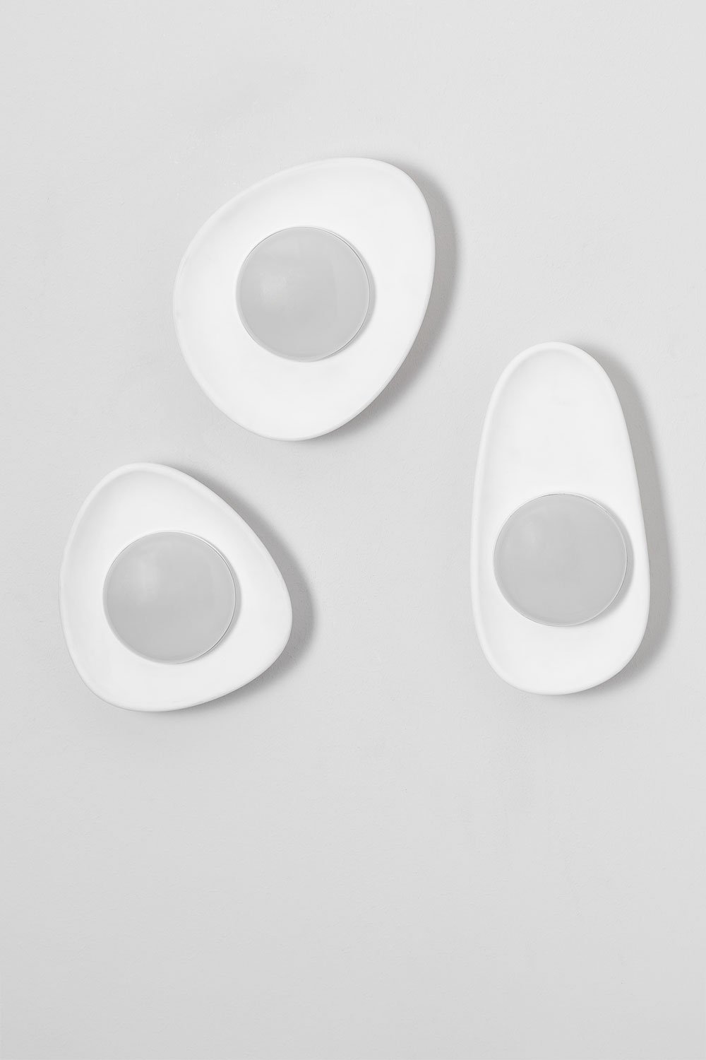 Sklum Conjunto De 3 Apliques LED De Gesso Givert