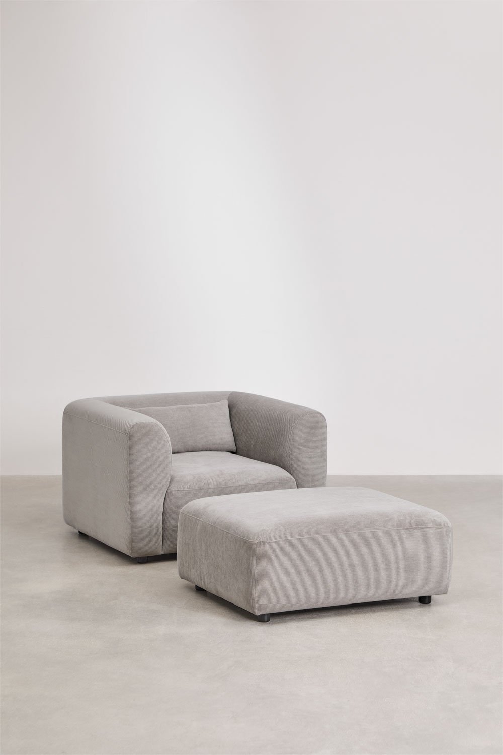 Sklum Conjunto De Salón Con Sillón Y Puff Fogler