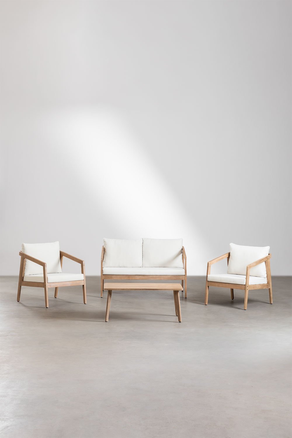 Sklum Conjunto De Salón En Madera De Acacia Kaela
