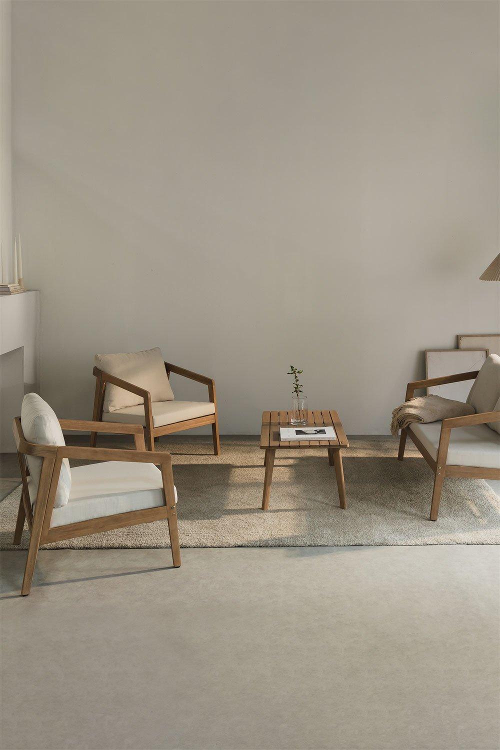 sklum Conjunto de salón en madera de acacia Kaela
