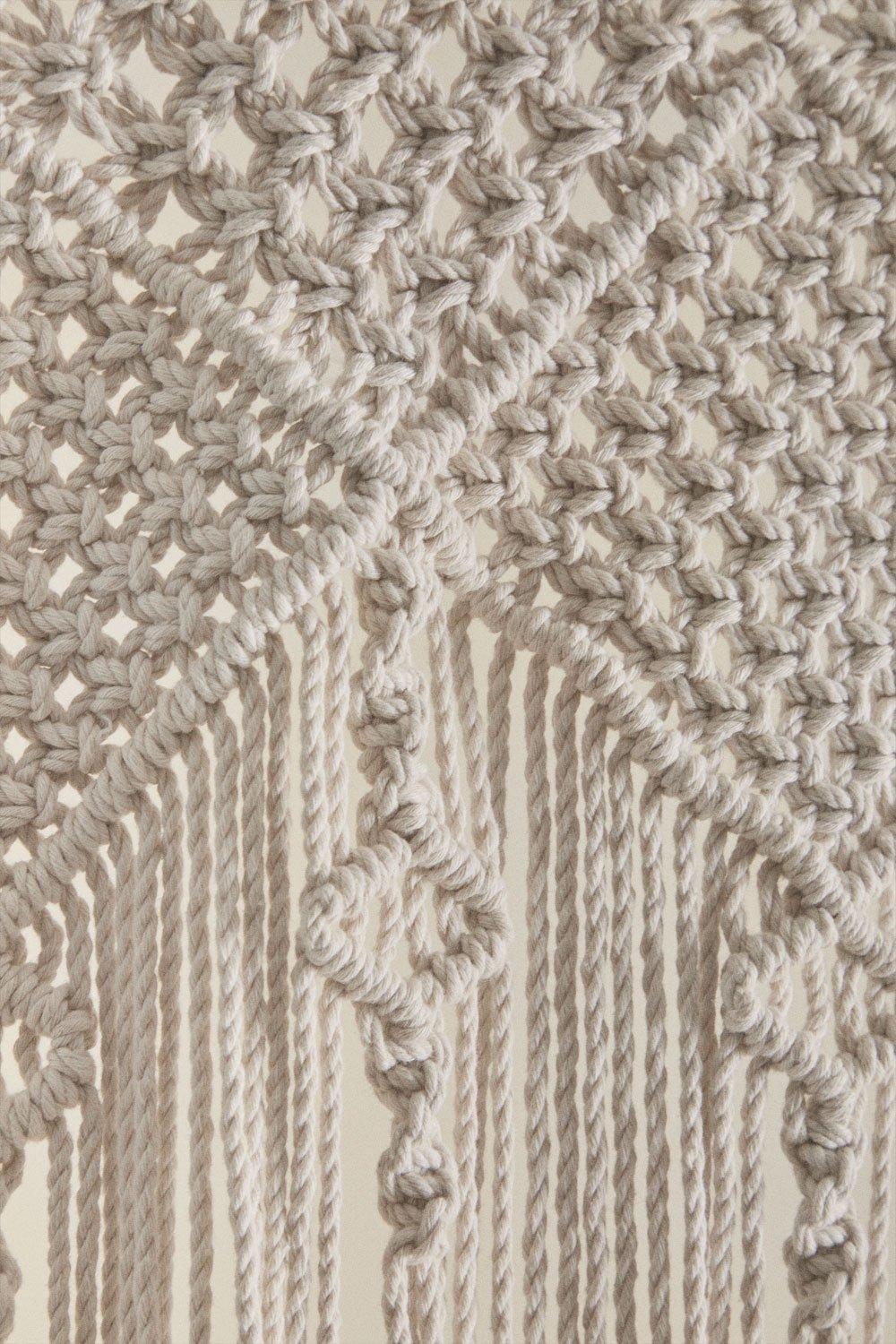 Sklum Cortina En Macramé (110x215 Cm) Cendala