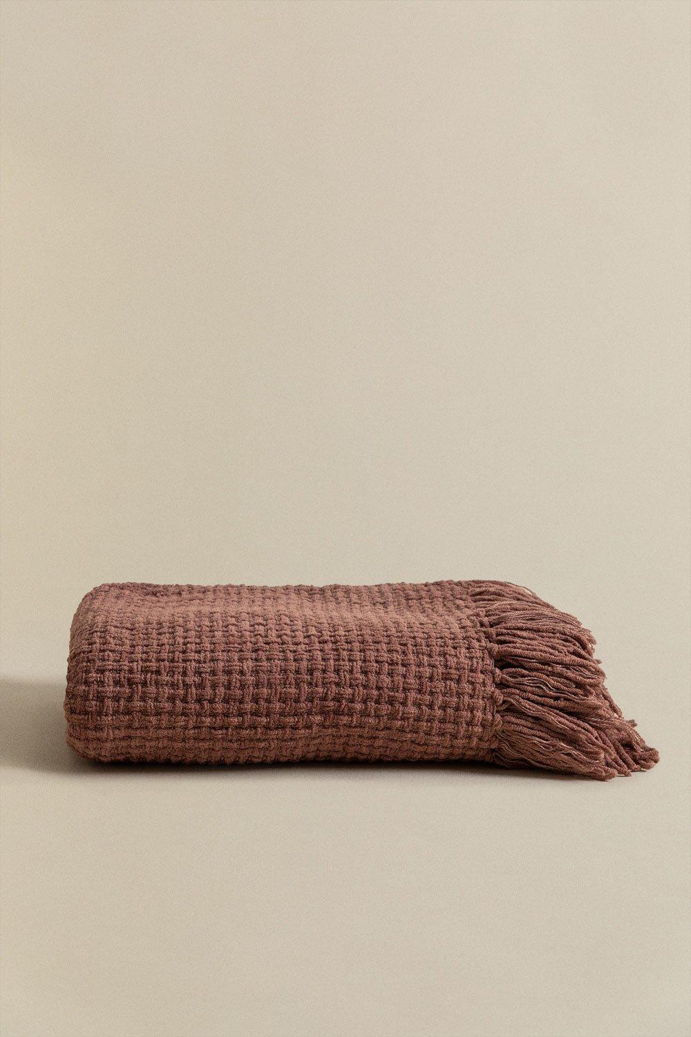 Sklum Couverture à Carreaux Chenille Tirset