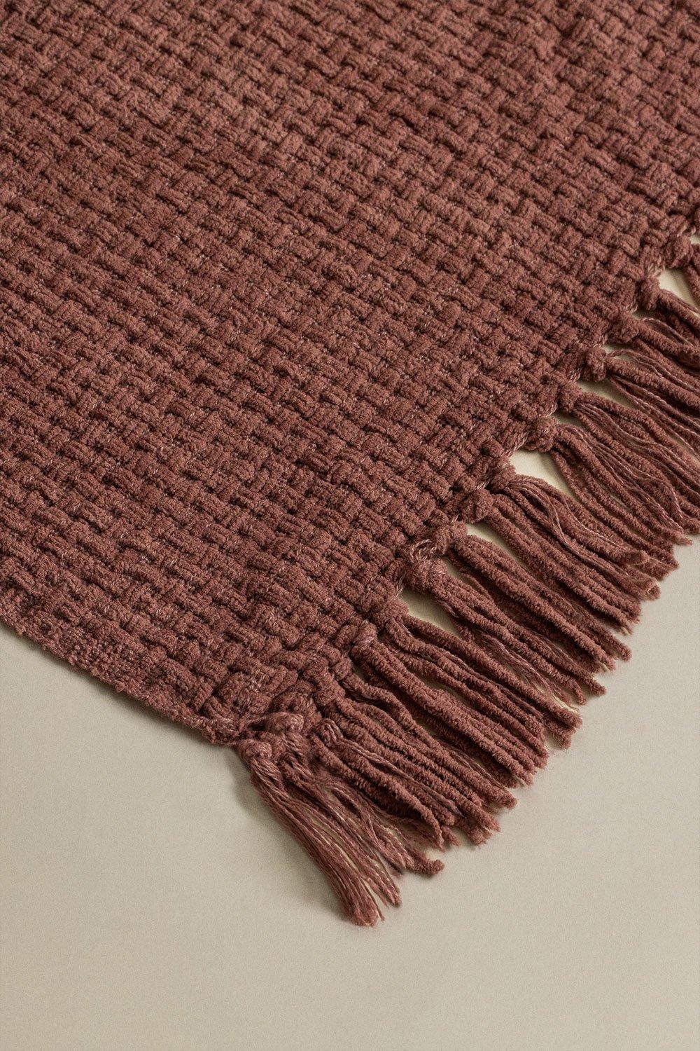 Sklum Couverture à Carreaux Chenille Tirset