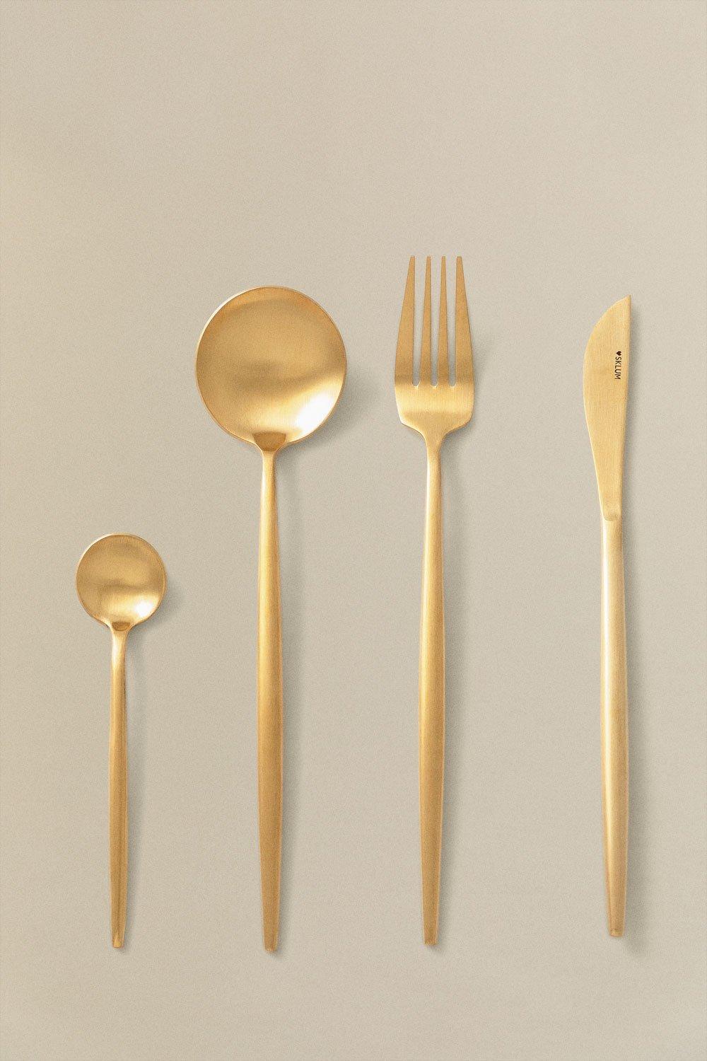 Sklum Cubertería Noya Metalizada Mate 16 Pzs