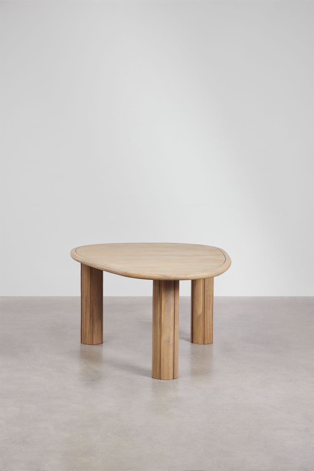 Sklum Danara Oval Garden Table In Acacia Wood