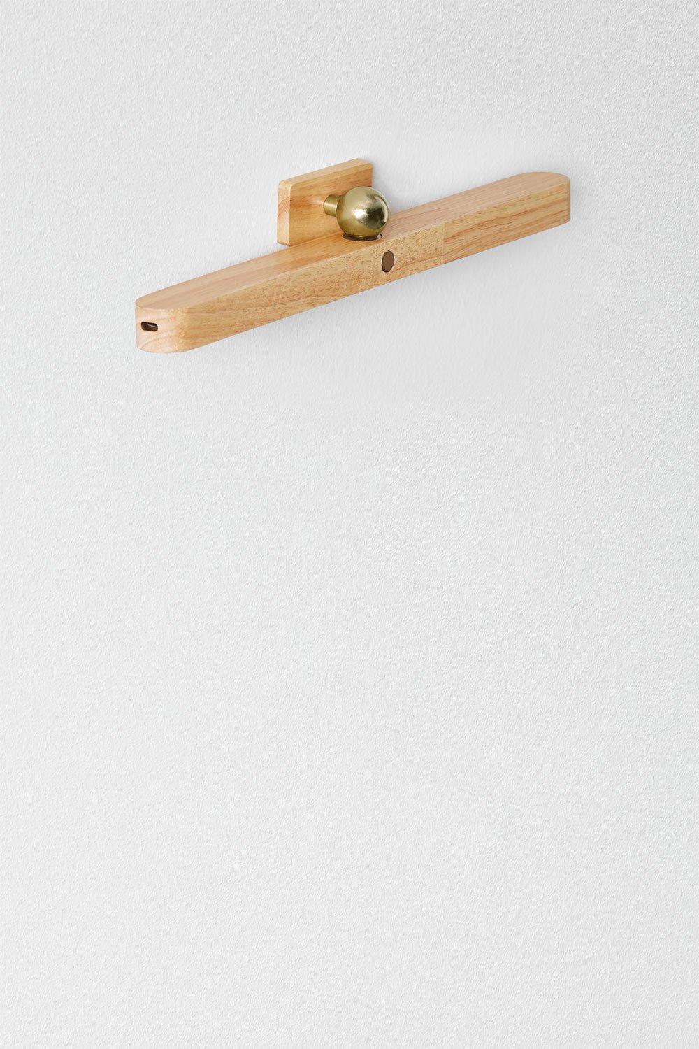 Sklum Davies LED-Wandleuchte Aus Gummiholz