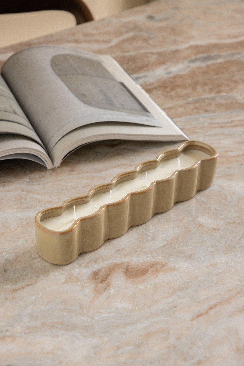 sklum Dekoracyjna świeca ceramiczna Tuindy