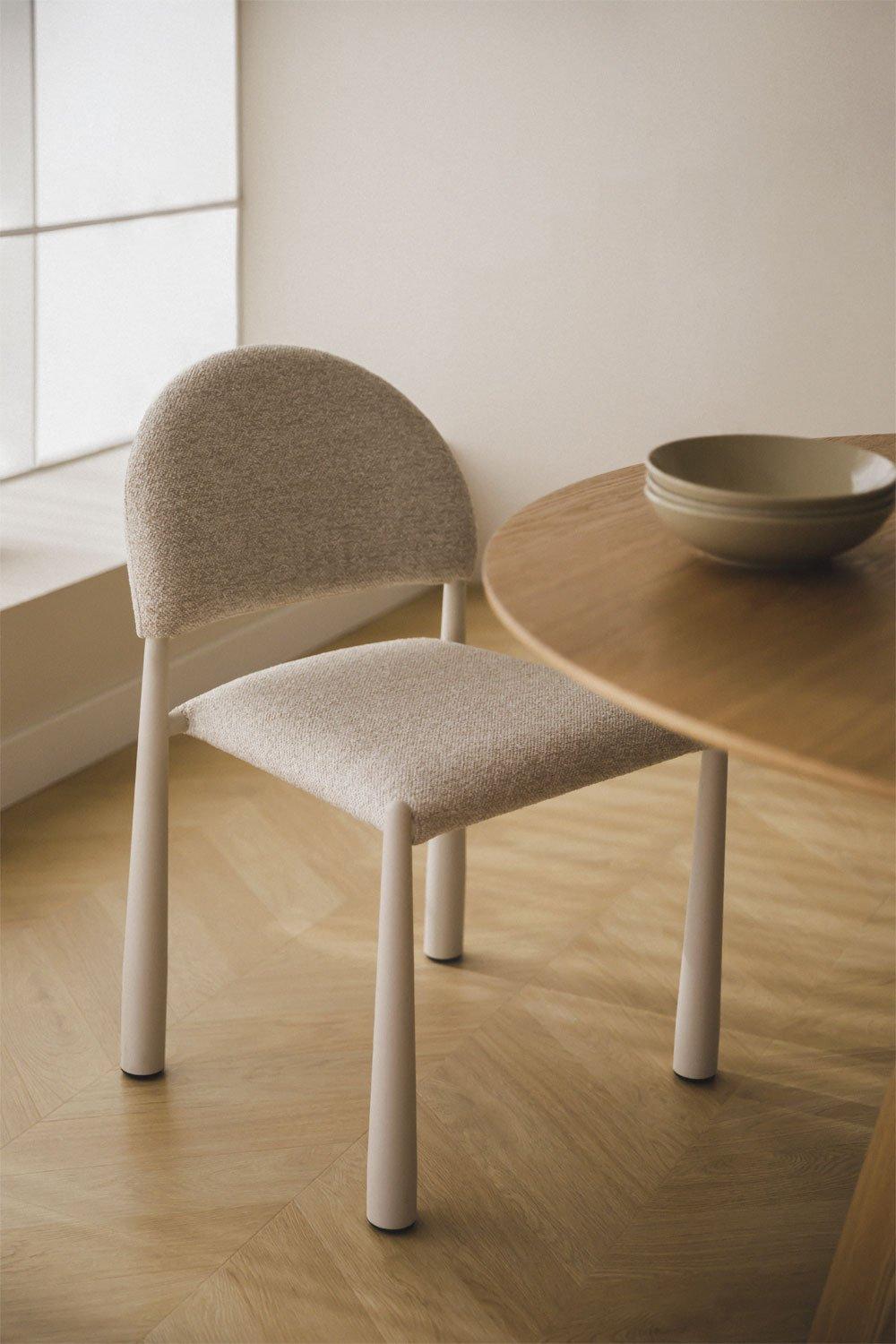 sklum Dining chair in bouclé fabric Nagore